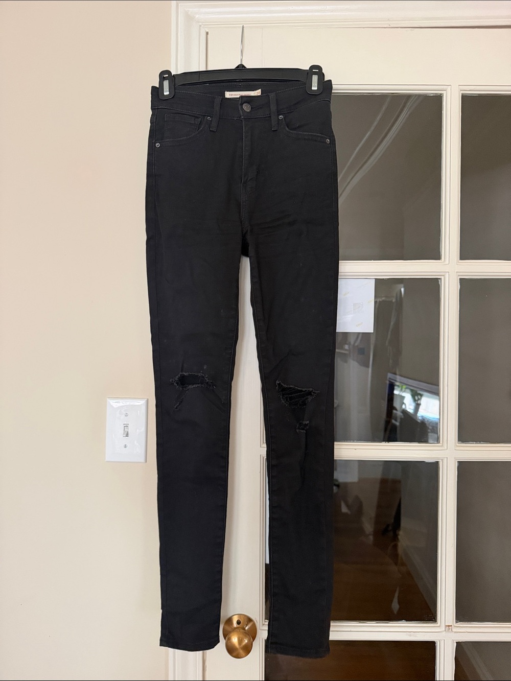 Levi's Black Skinny Distressed Men's Jeans